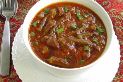 طرز تهیه خورشت بامیه جنوبی خوشمزه و سنتی